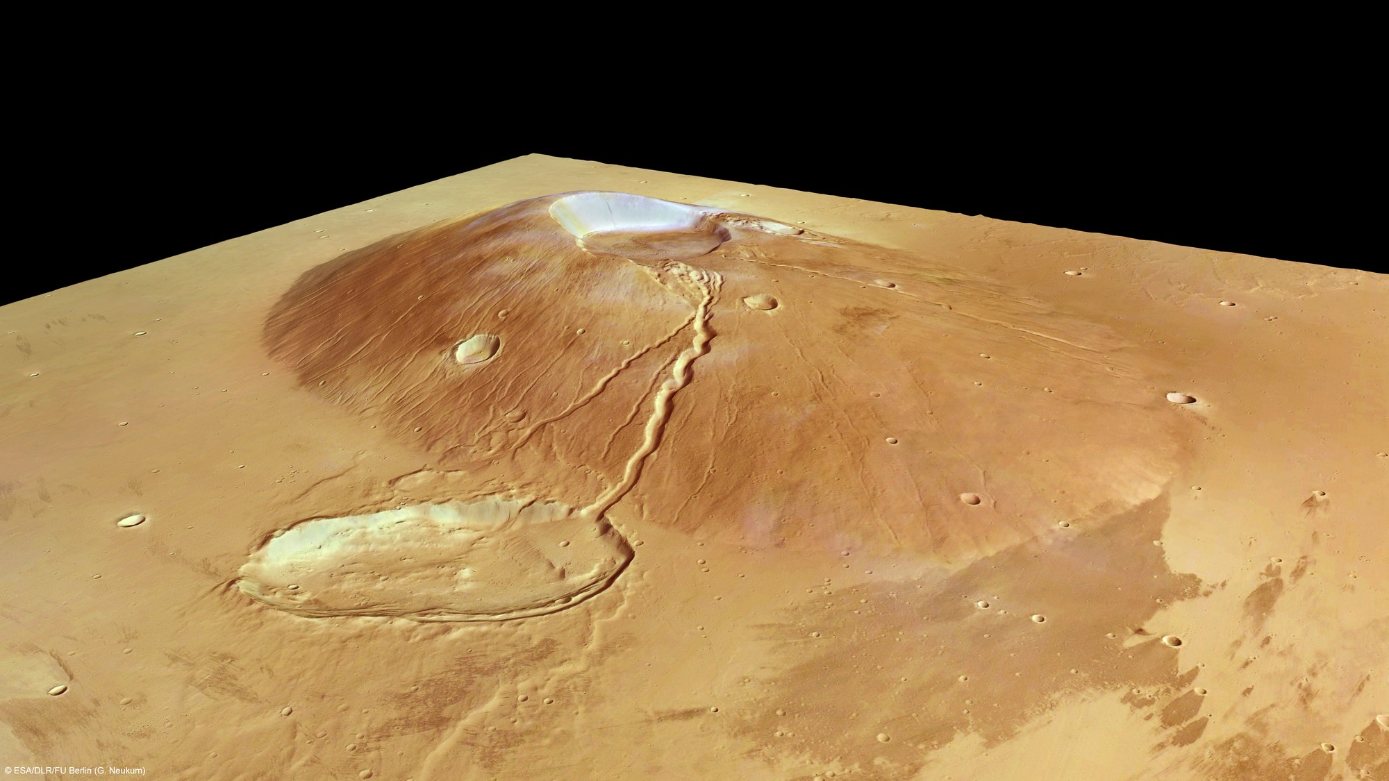 Ceraunius Tholus in perspective