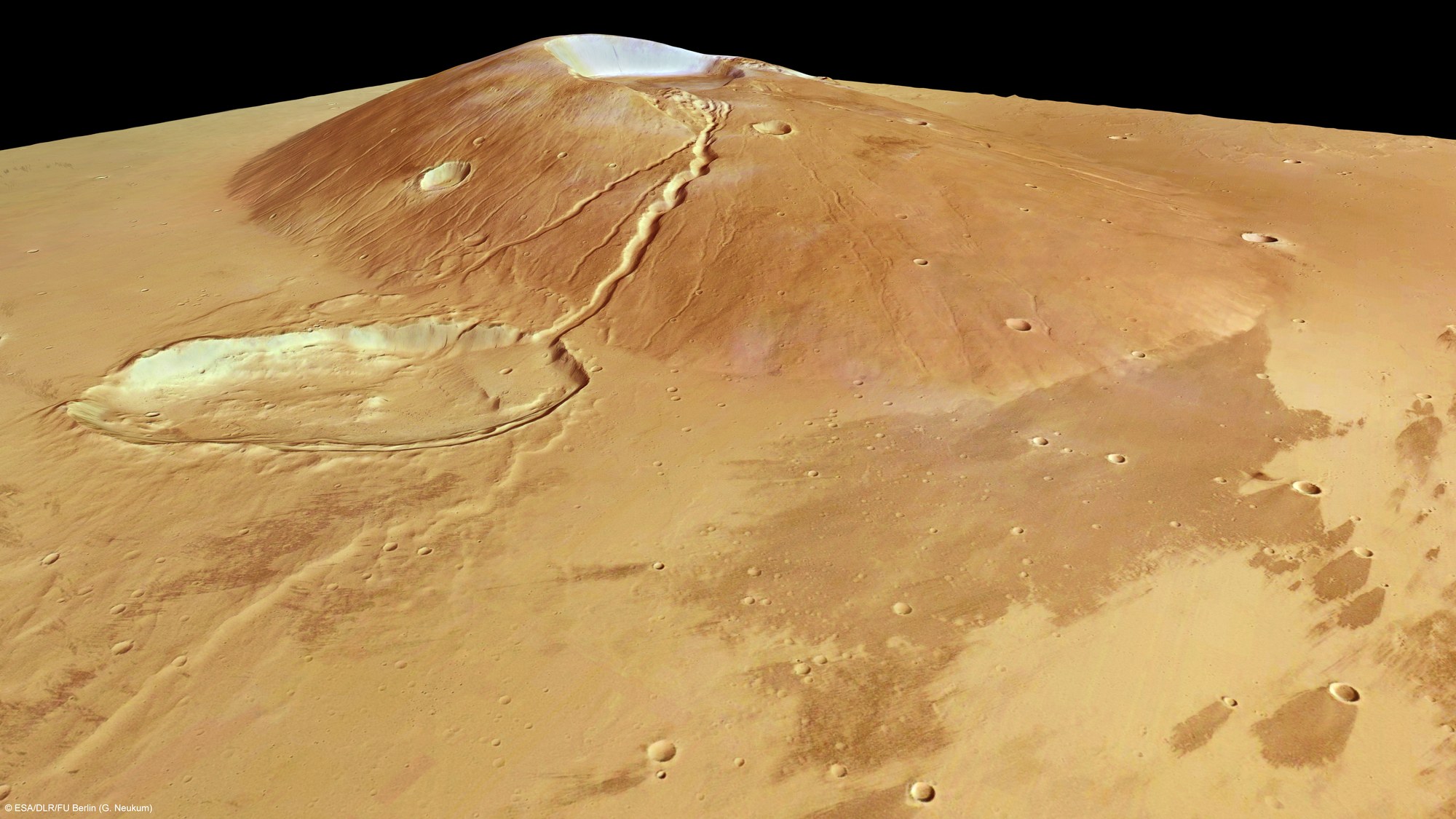 Ceraunius Tholus in perspective