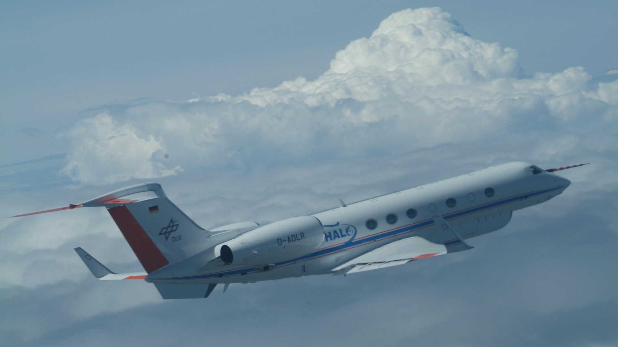 High above the clouds