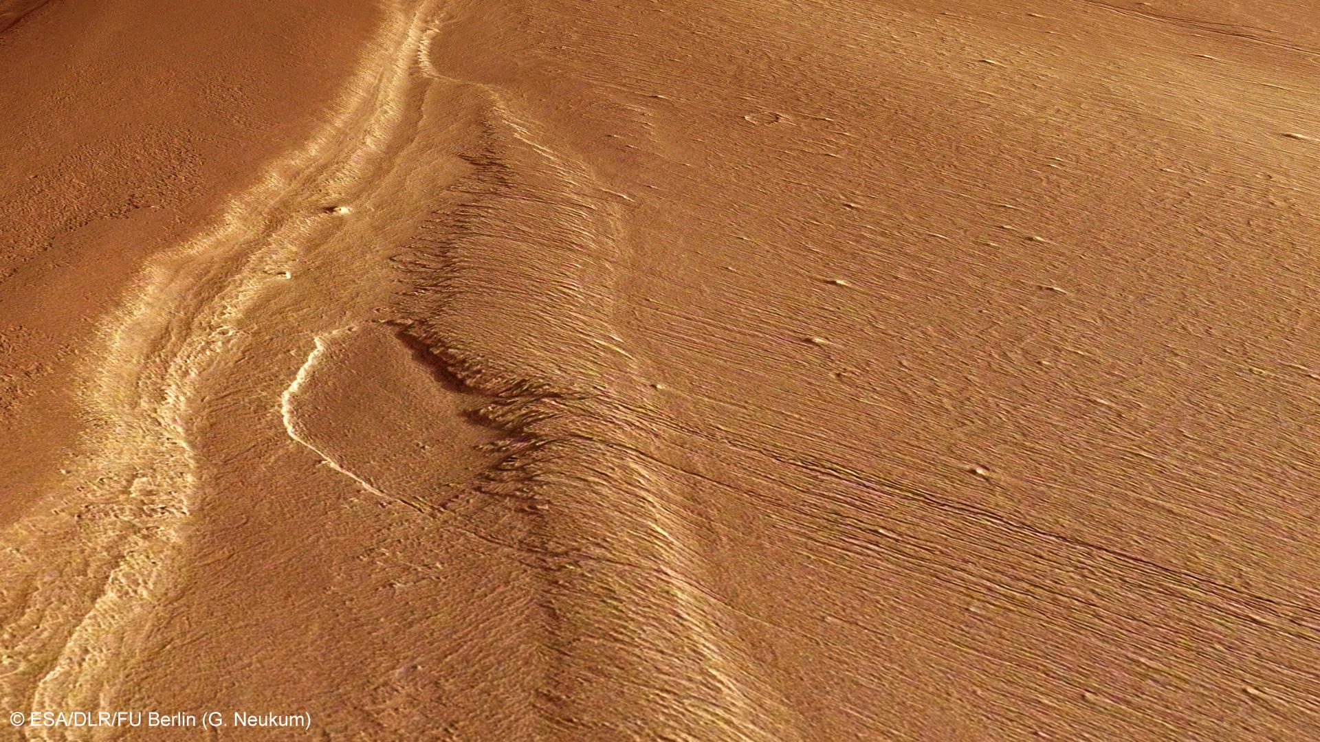 Perspective view of a portion of Gordii Dorsum