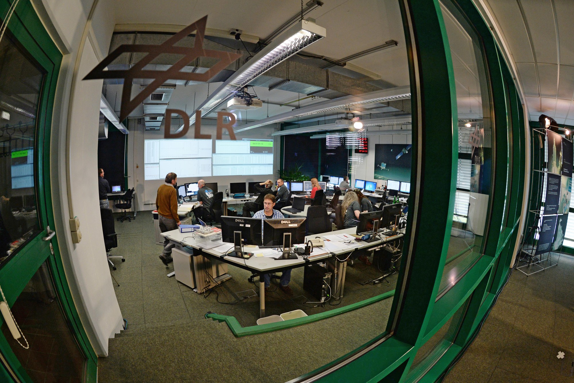 Control room of the Microgravity User Support Center (MUSC) in Cologne