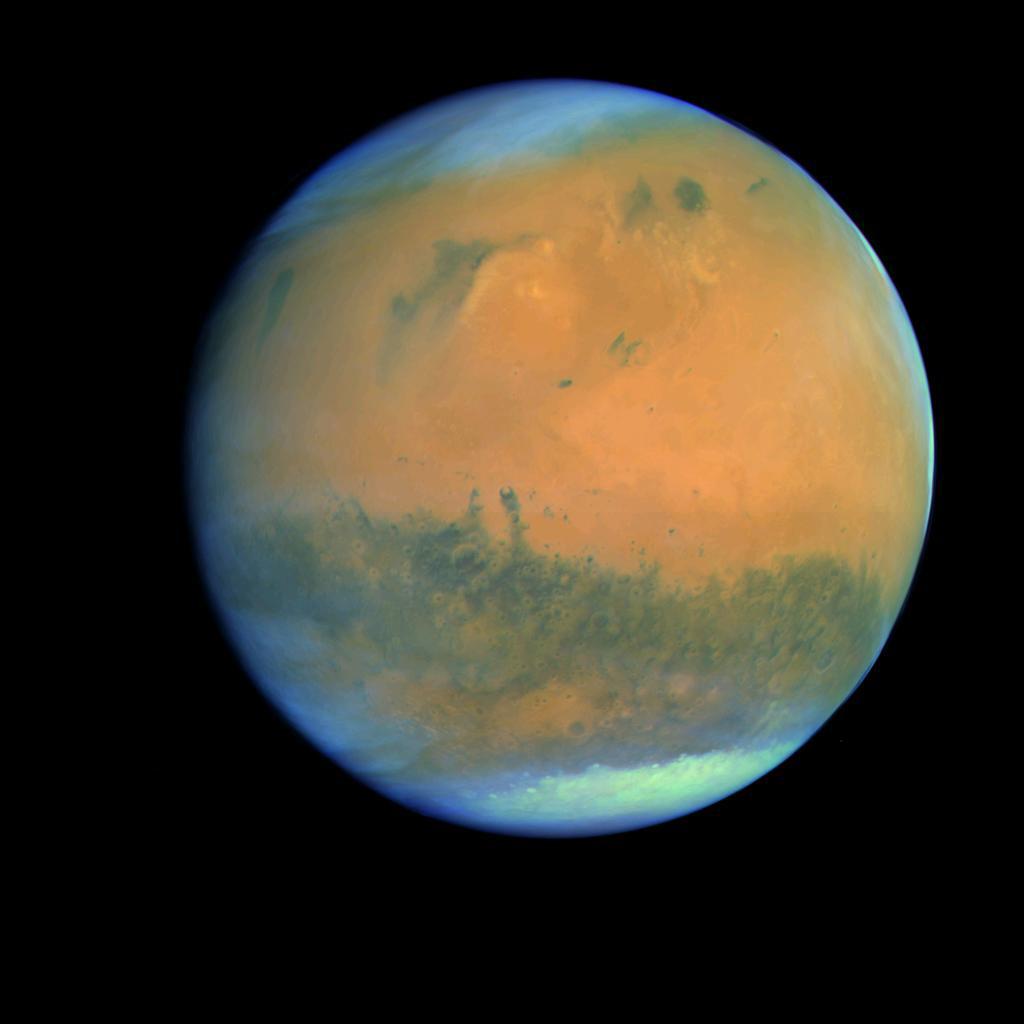 Mars, imaged by Rosetta during its 2007 fly-by