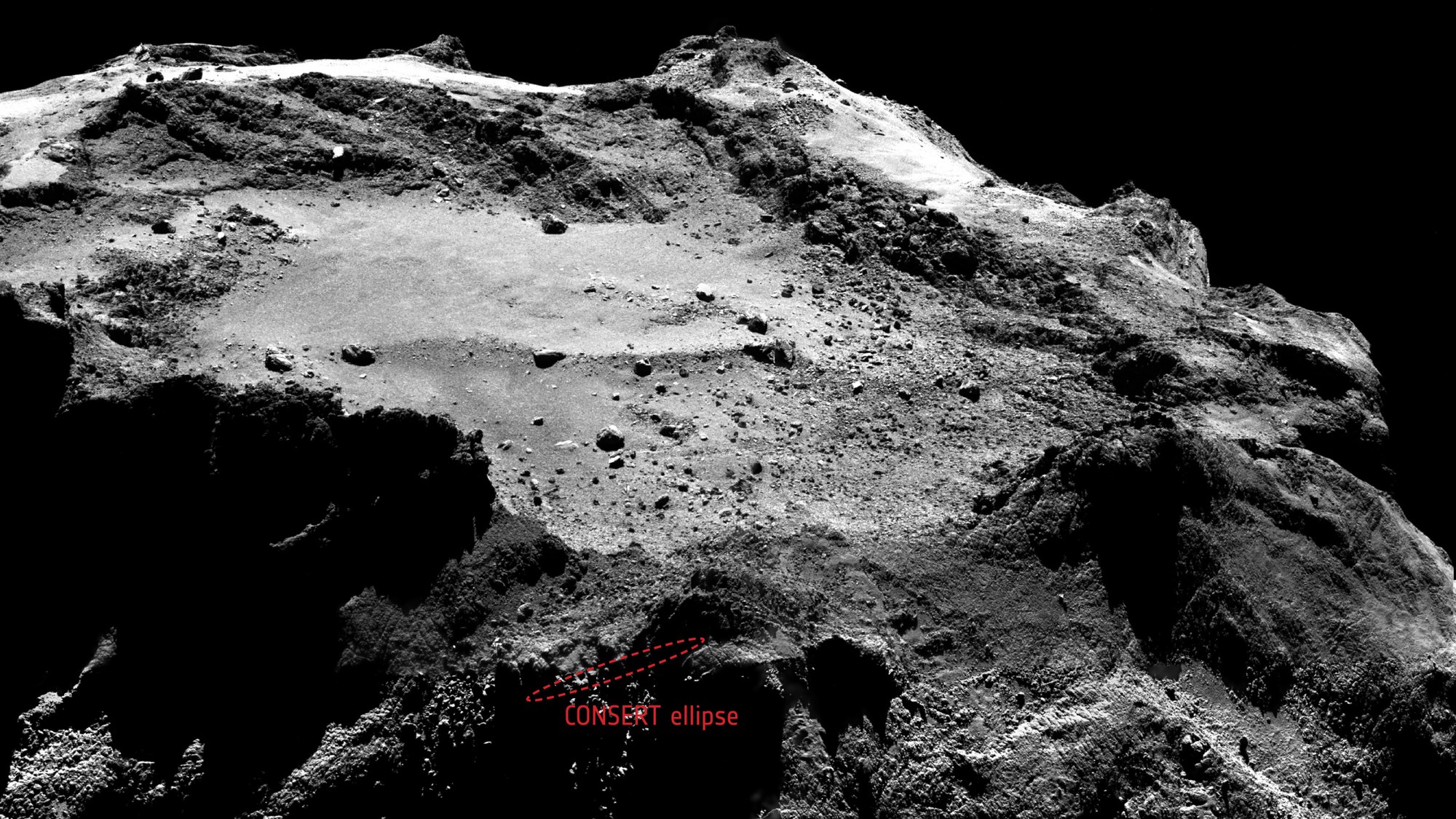 The Philae landing site