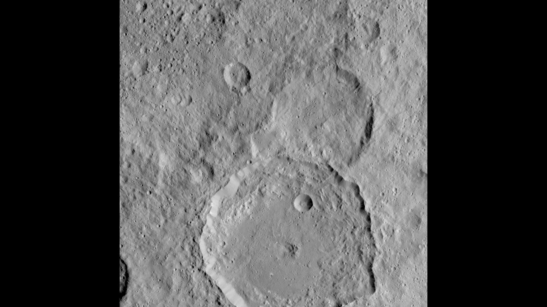 Gaue crater on Ceres