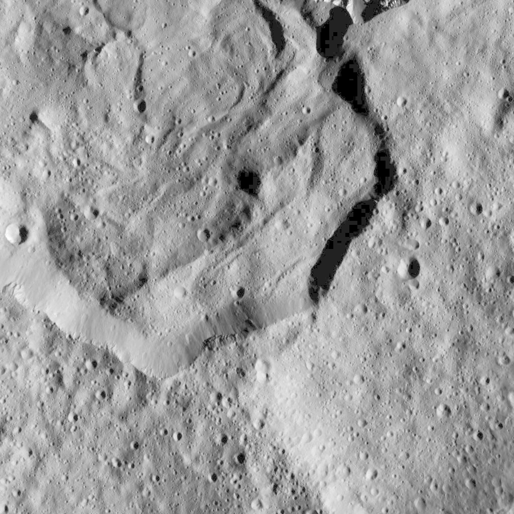 Messor Crater on Ceres