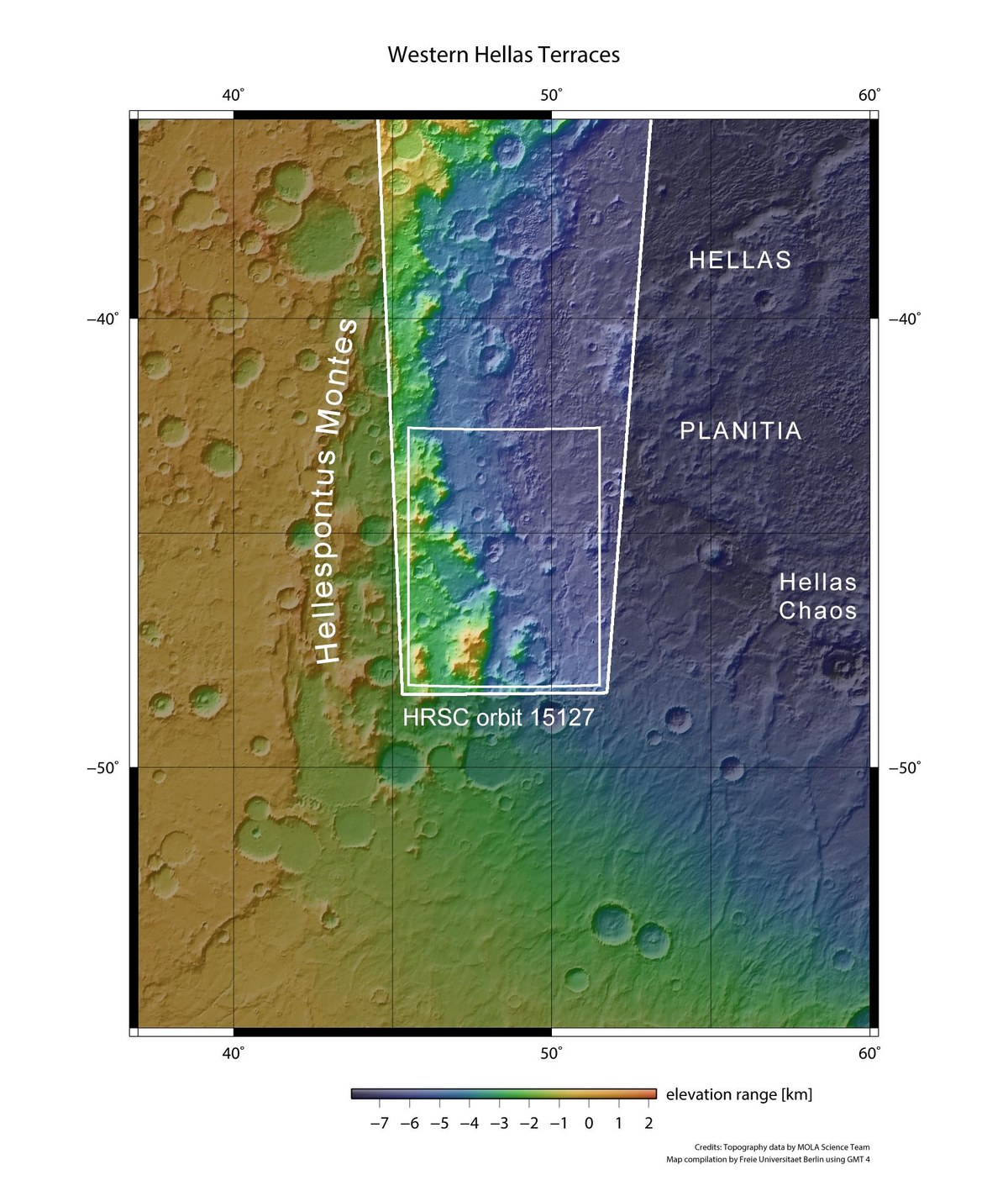 DLR - Icy Terraces of the giant hellas basin