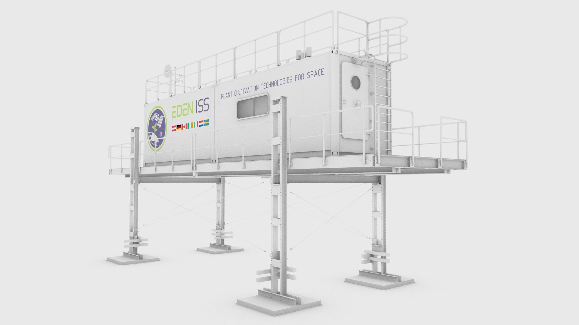 EDEN ISS greenhouse, designed for perpetual ice