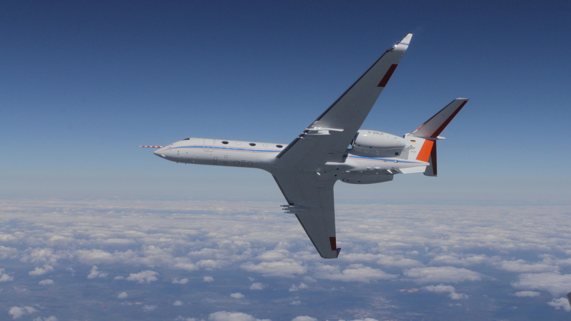HALO (High Altitude and Long Range Research Aircraft) during a flight test