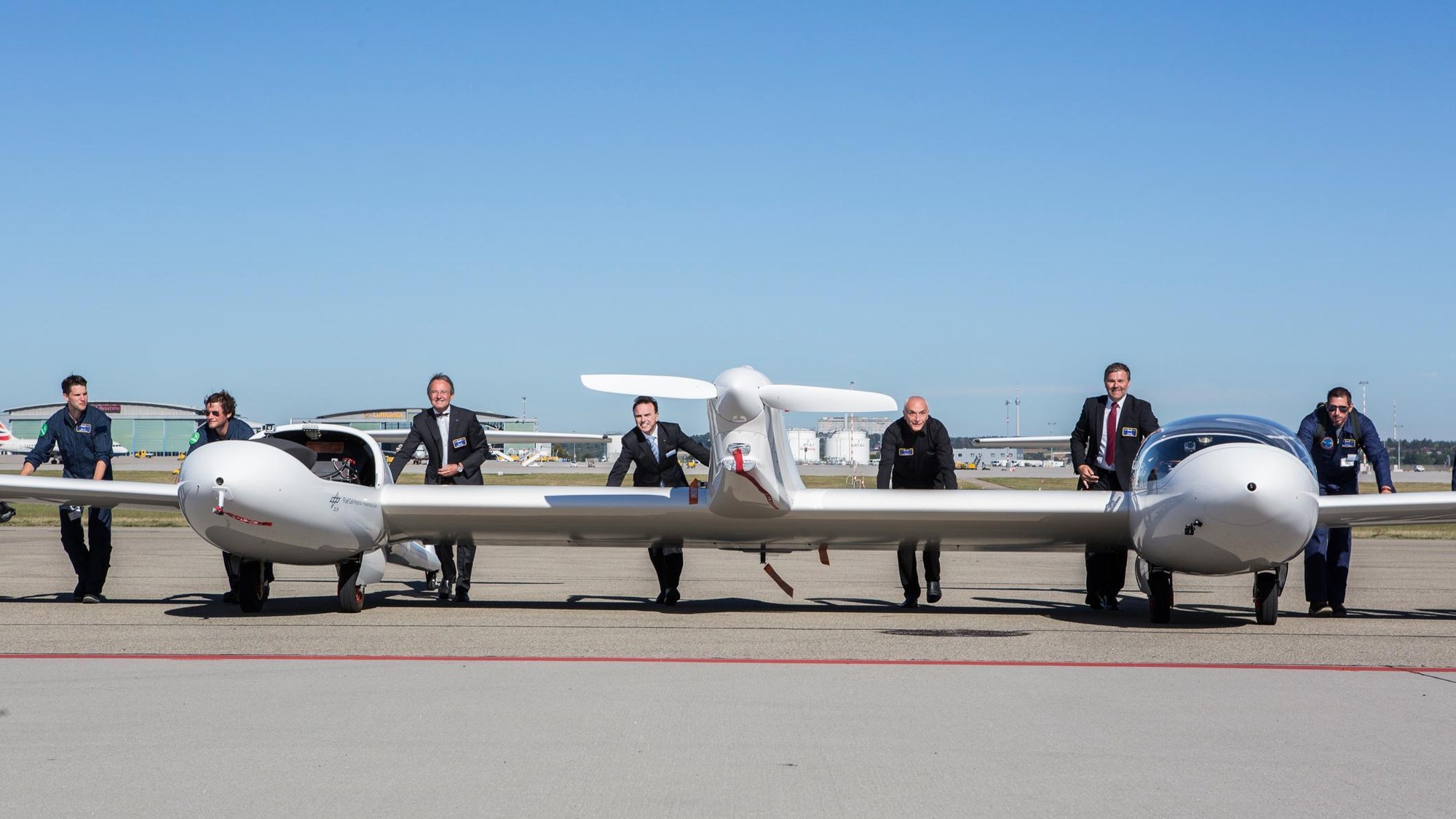Hy4 aircraft after its first flight
