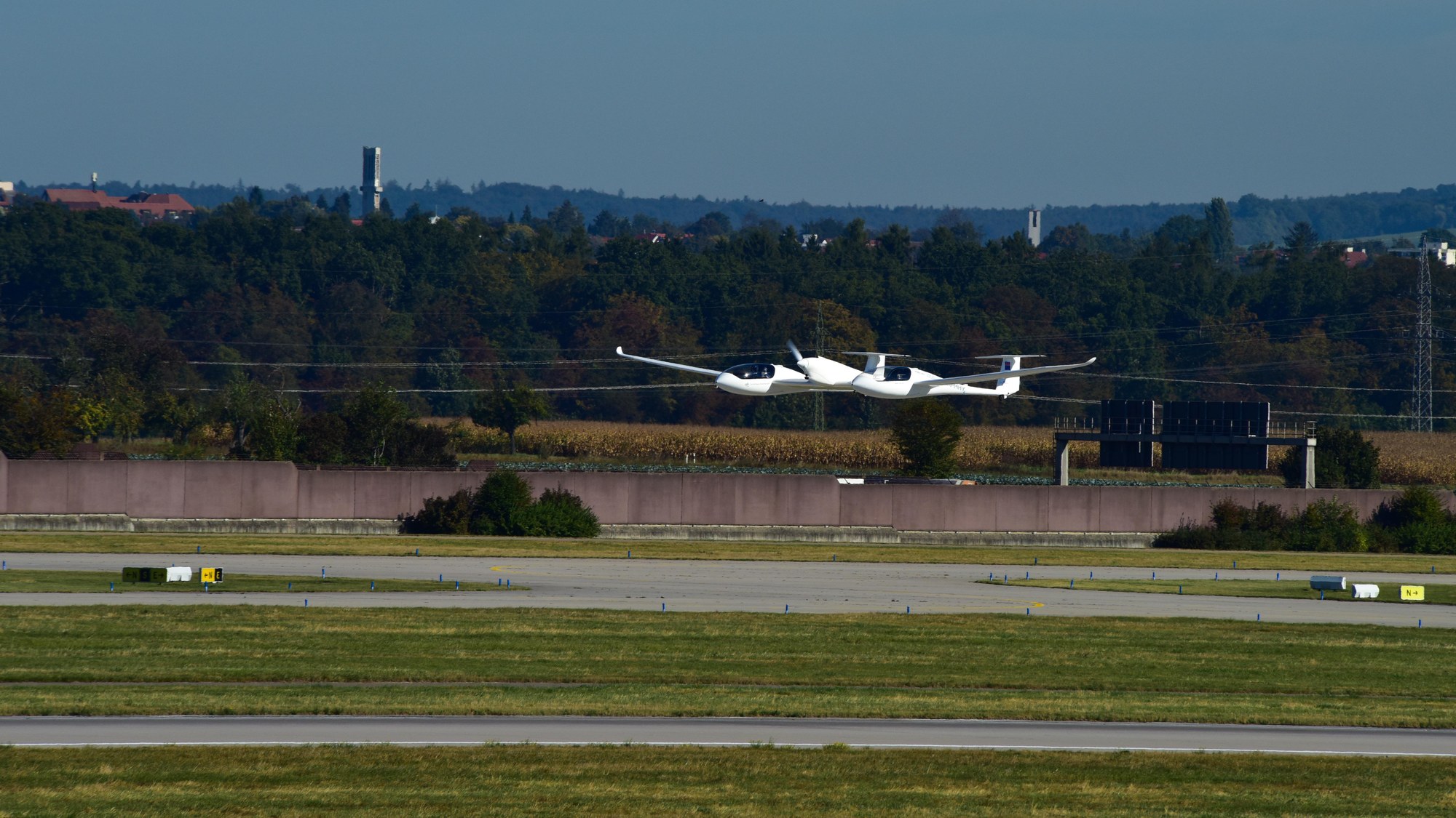 Taking off for its first flight