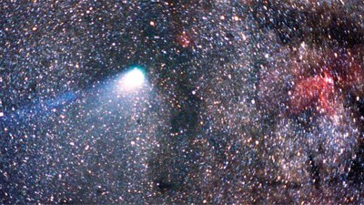 The Kuiper Airborne Observatory gazed out at Halley's Comet