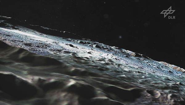 Animation: Im Flug über Krater Occator