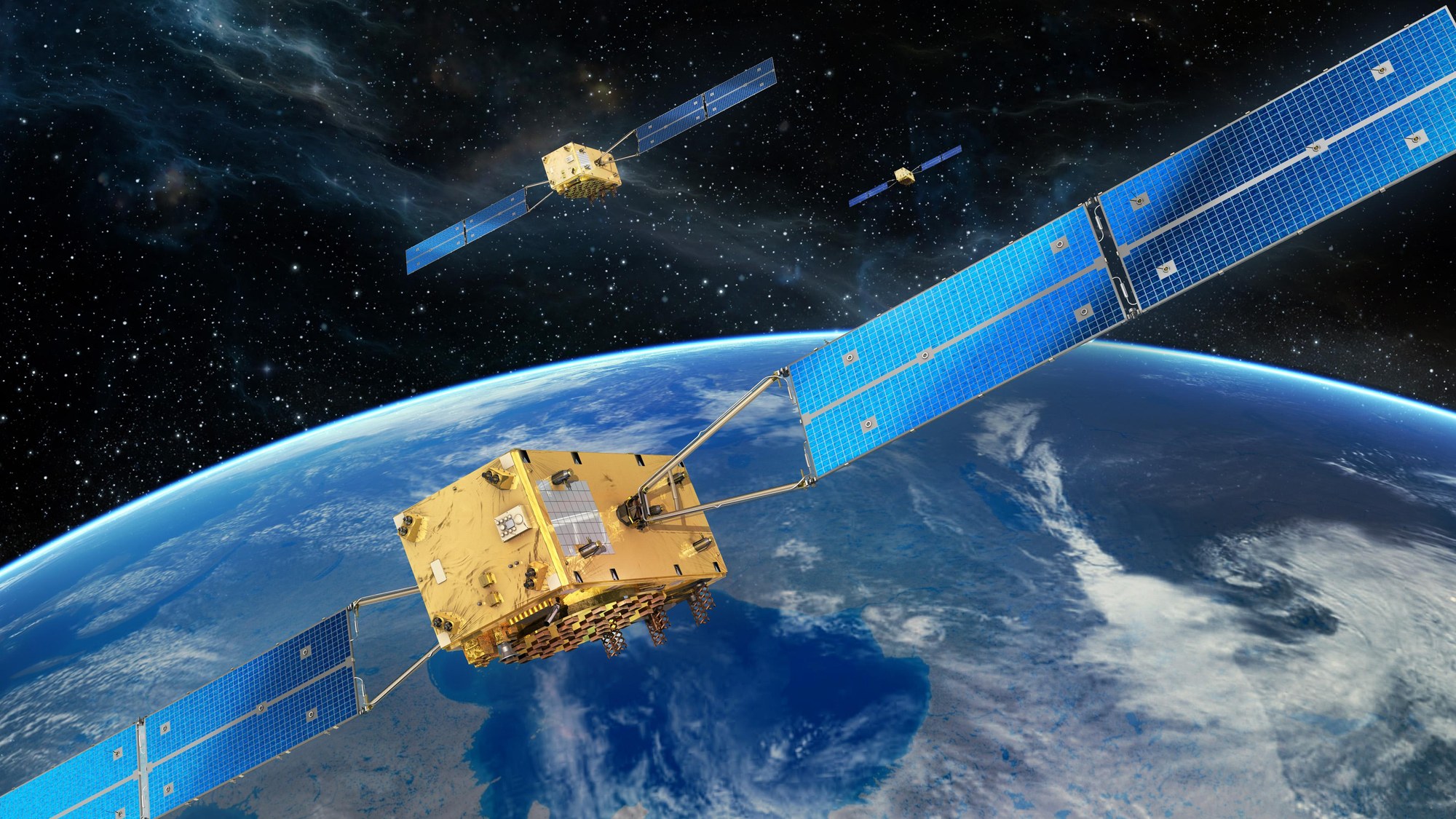 The Galileo fleet in space