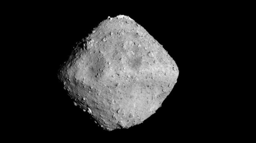 Asteroid Ryugu imaged from a distance of approximately 22 kilometres