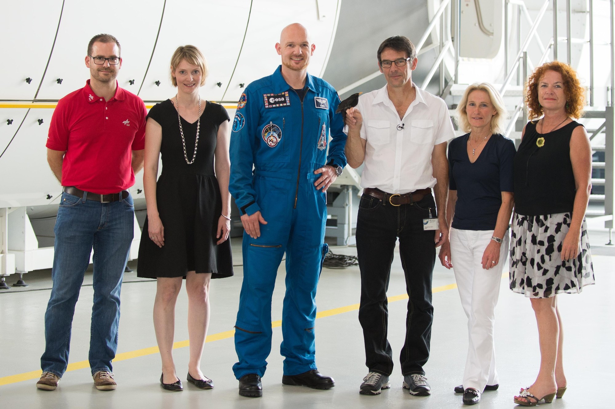 'Earth Guardians' project team with Alexander Gerst