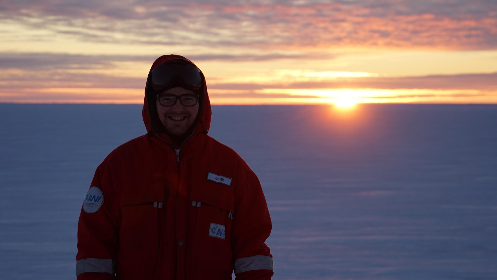 Paul Zabel watches the last sunset before the polar night