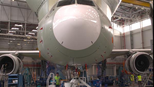 Standschwingungsversuch am Beluga XL