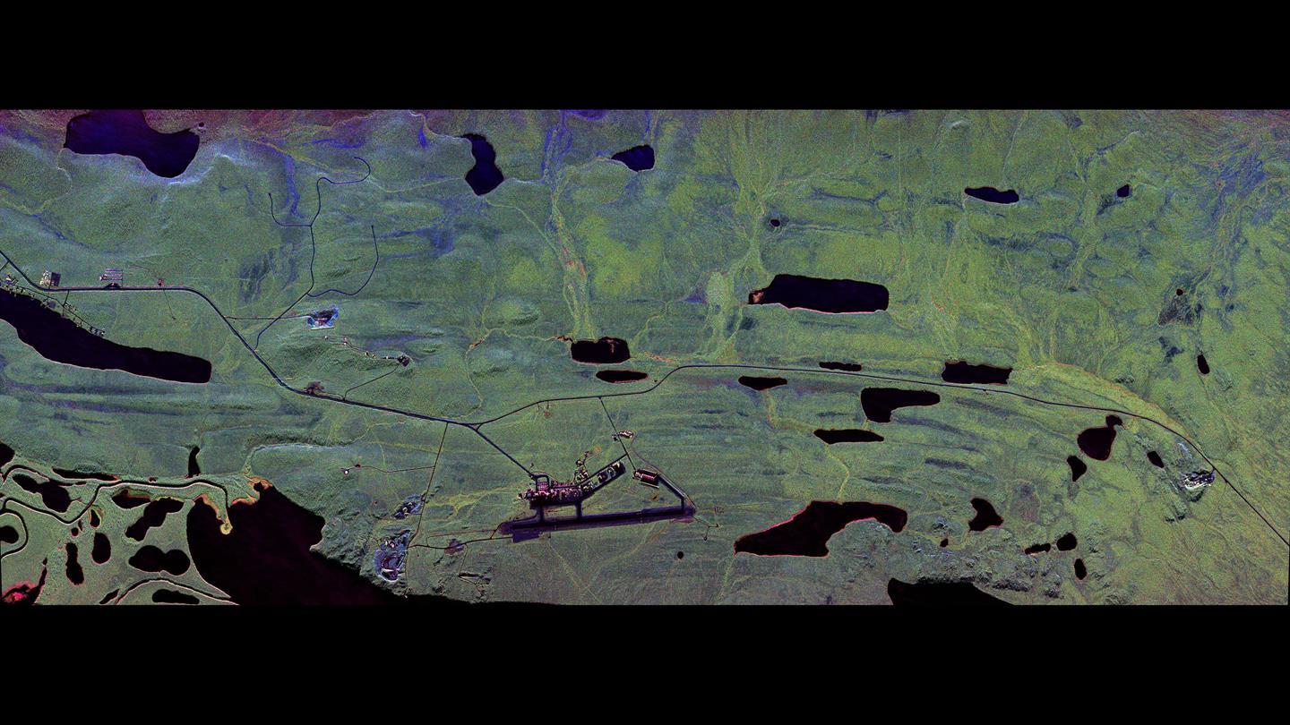 Havikpak Creek: C-band radar image