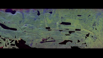 Havikpak Creek: C-band radar image