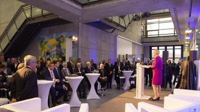 Eva Quante-Brandt during the opening speech