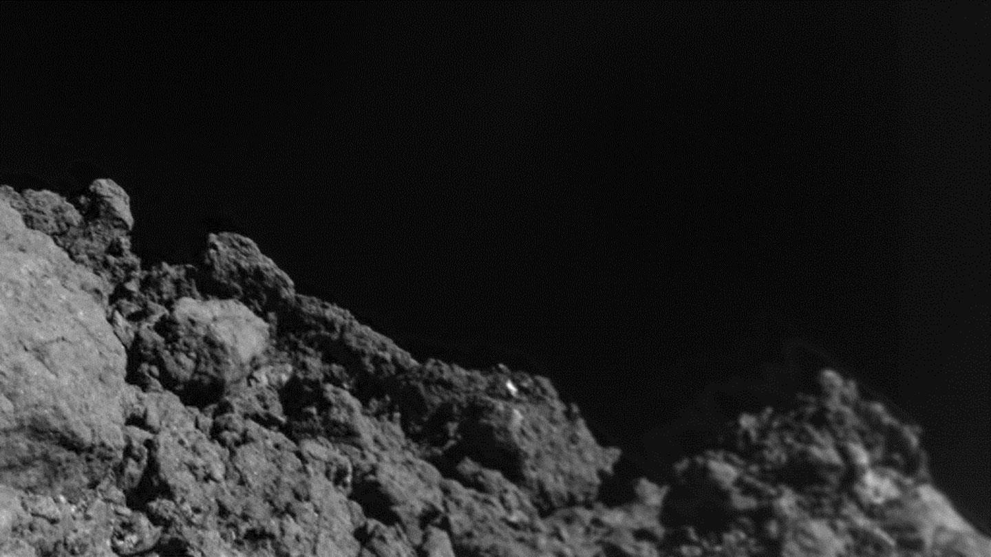 The surface of Ryugus from a few metres