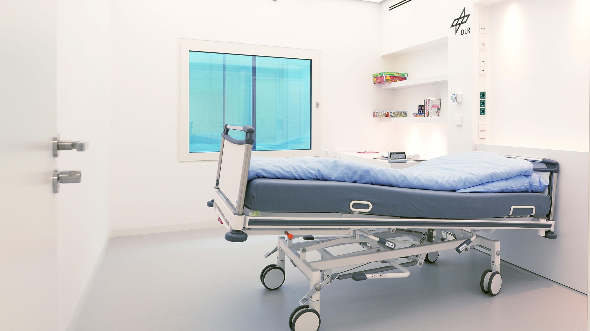 The beds are angled downwards towards the head end by six degrees