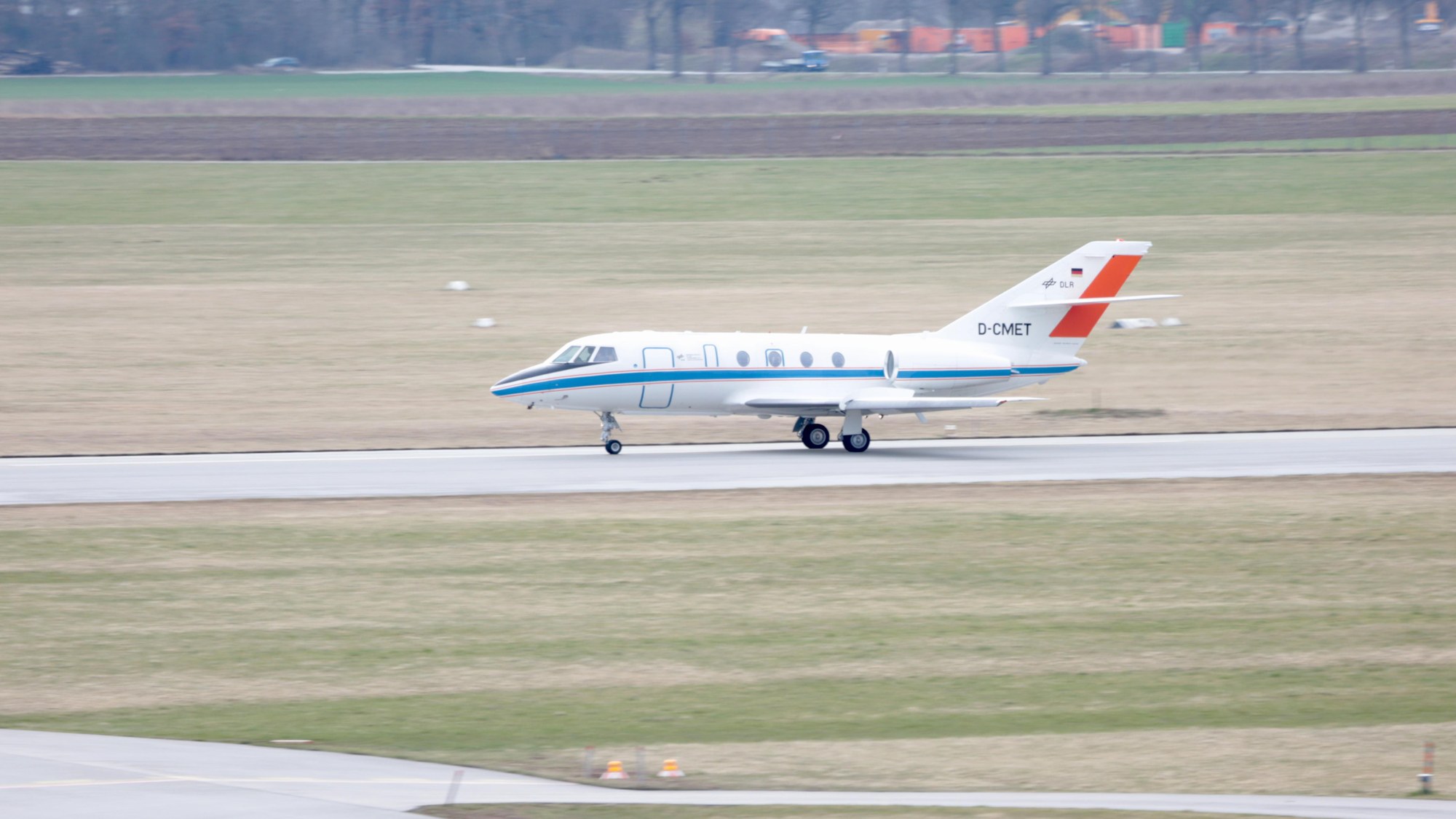 Falcon during take-off