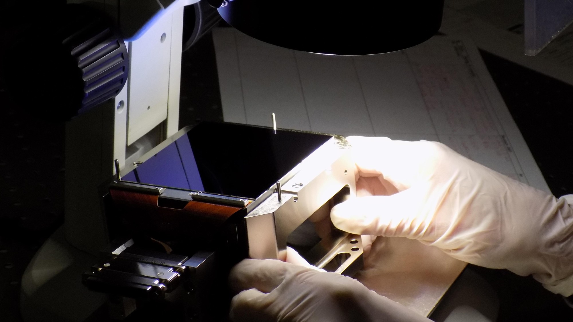 One of the PLATO CCDs undergoing testing