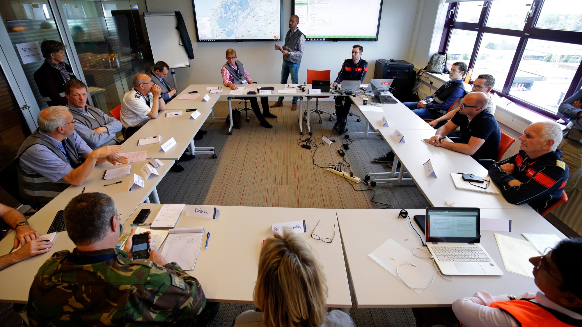 The Regional Operational Team (ROT) discusses the situation