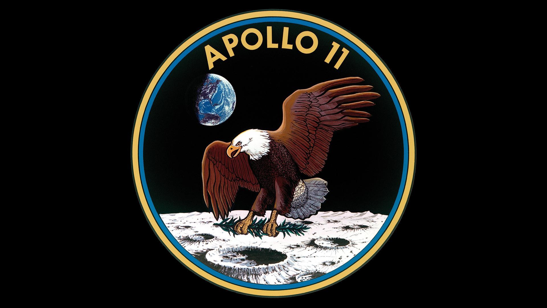 Apollo 11 mission emblem – an eagle as a dove of peace