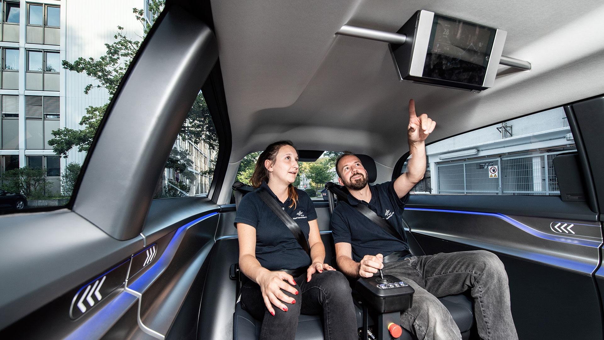 First driving tests with sidestick control