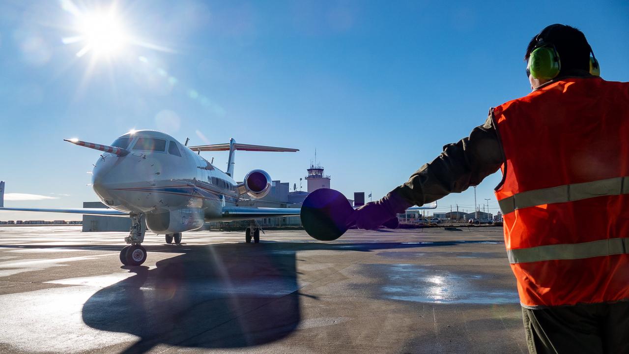 HALO upon arrival to Rio Grande