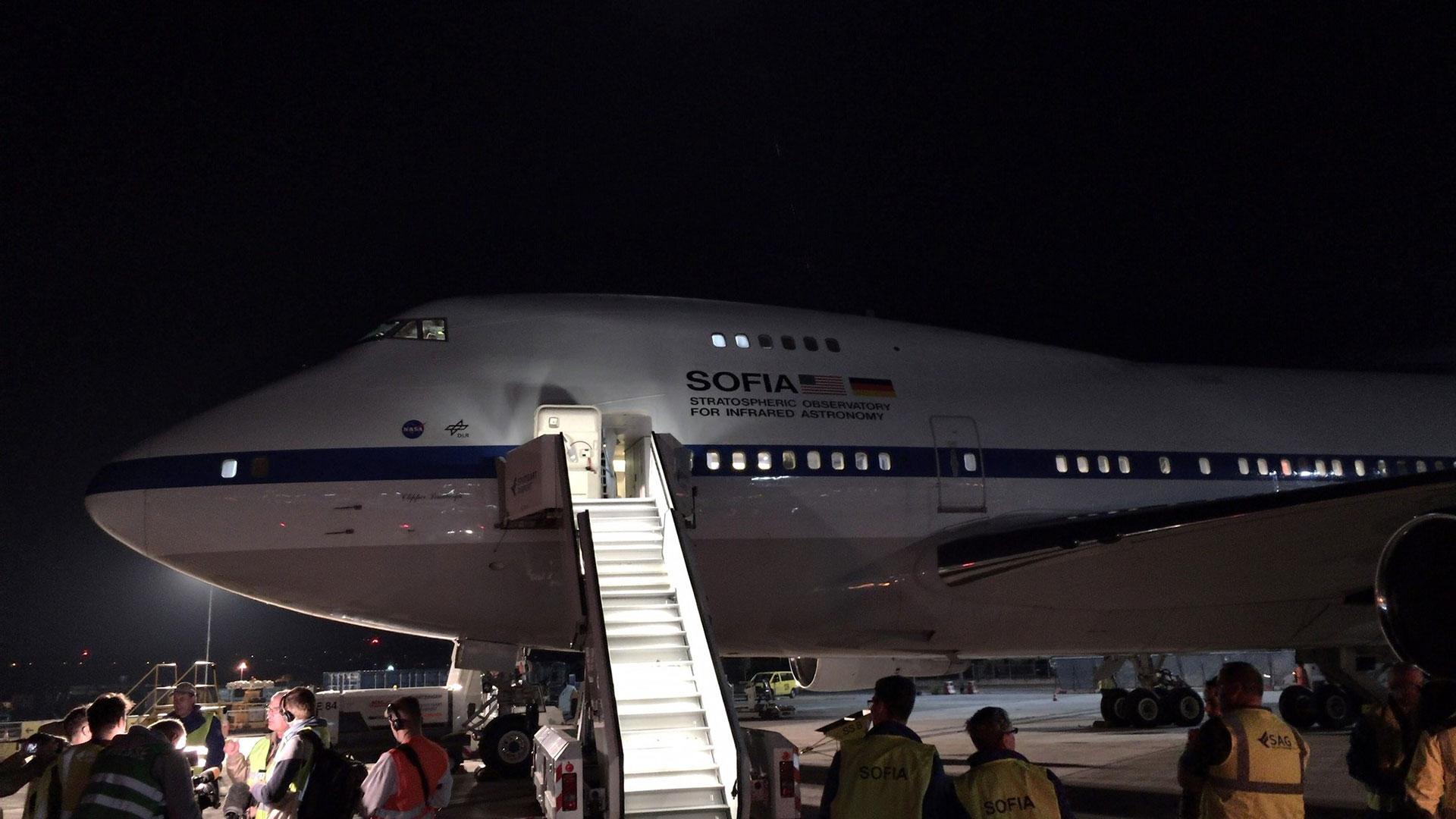 The SOFIA airborne observatory at Stuttgart Airport