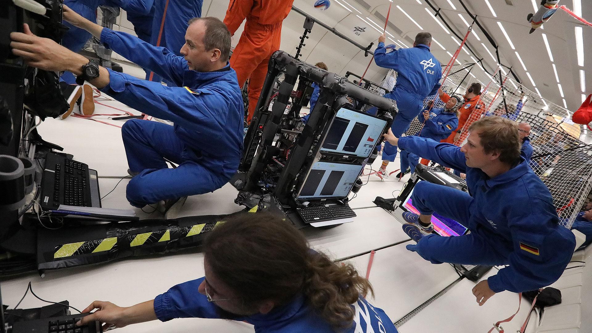 Stereoscopic investigations of dusty plasmas in microgravity conditions