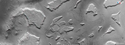 3D view of the northern part of Deuteronilus Mensae