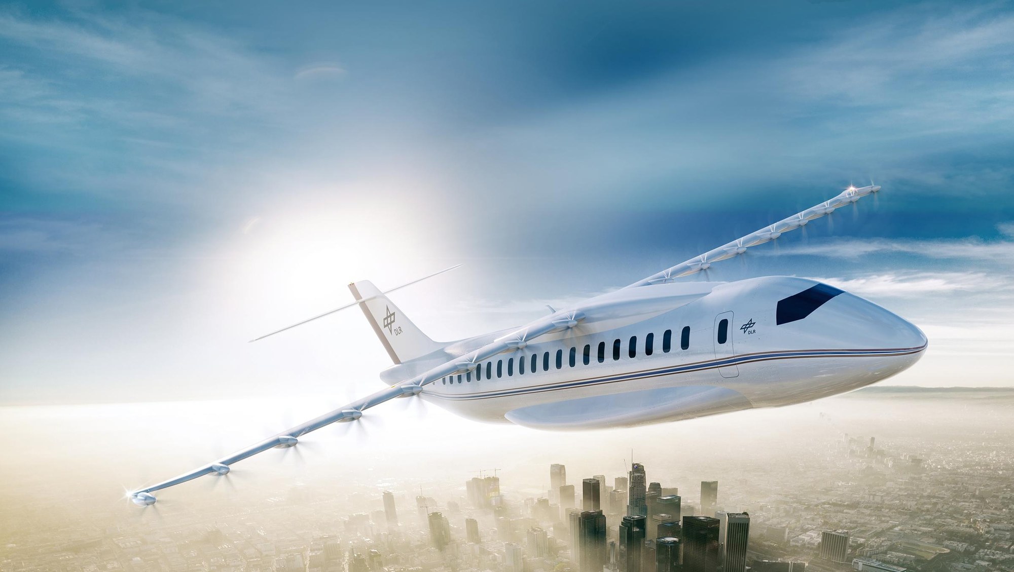 Electric regional aircraft with distributed propulsion system