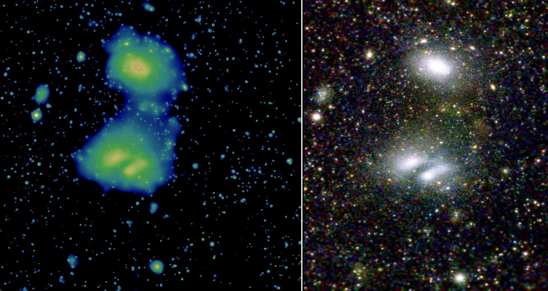 Two interacting galaxy clusters, A3391 and A3395