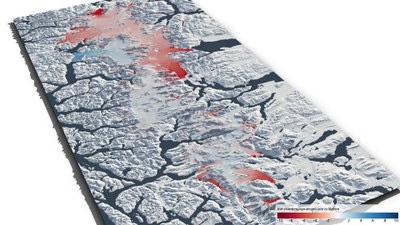 Rate of elevation change over the Southern Patagonian Ice Field between 2012 and 2016