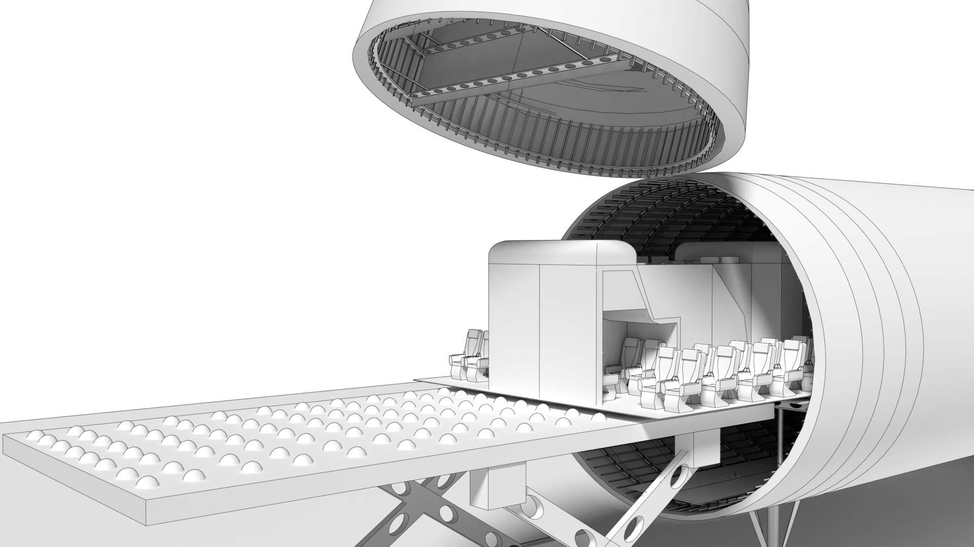 Flexibility with reconfigurable cabin modules