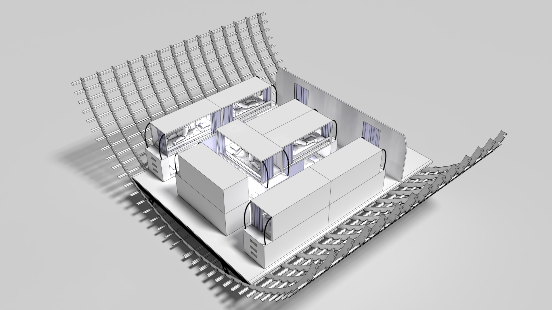 Usable space throughout the entire fuselage