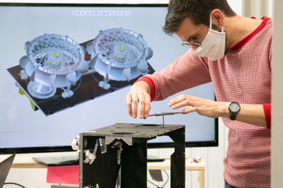 Assembly of the preliminary MMX Rover model