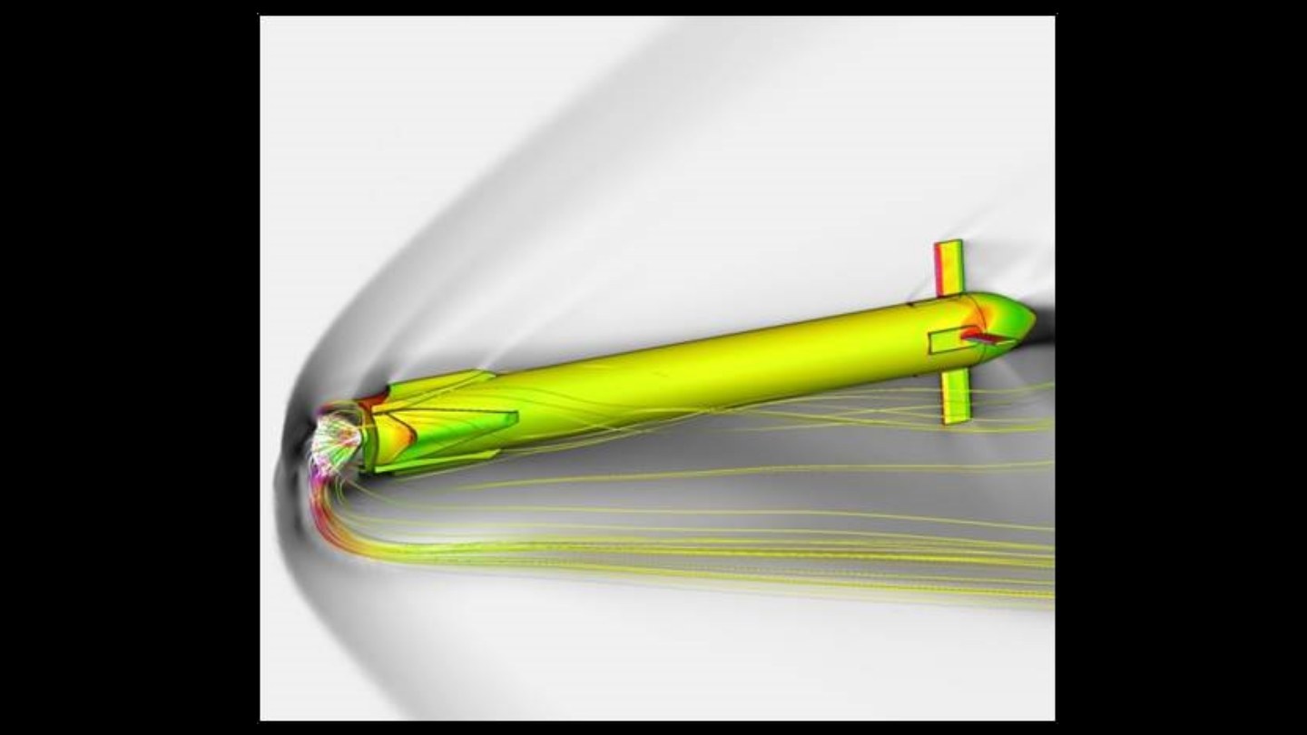 CFD calculation to evaluate the mass flow around the spacecraft during the retro propulsion boost