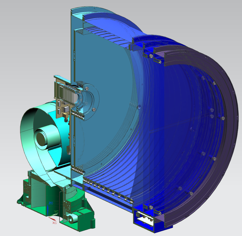 Cross-sectional view of the DESTINY+ Dust Analyzer (DDA) dust instrument