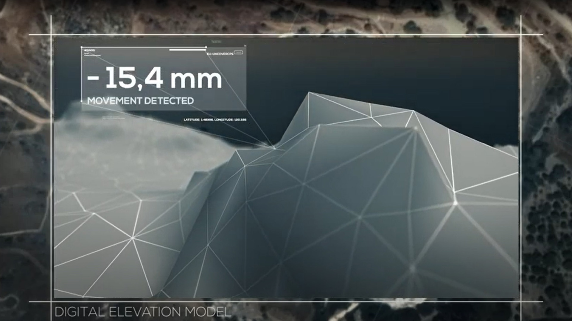 Digital elevation model derived from satellite data