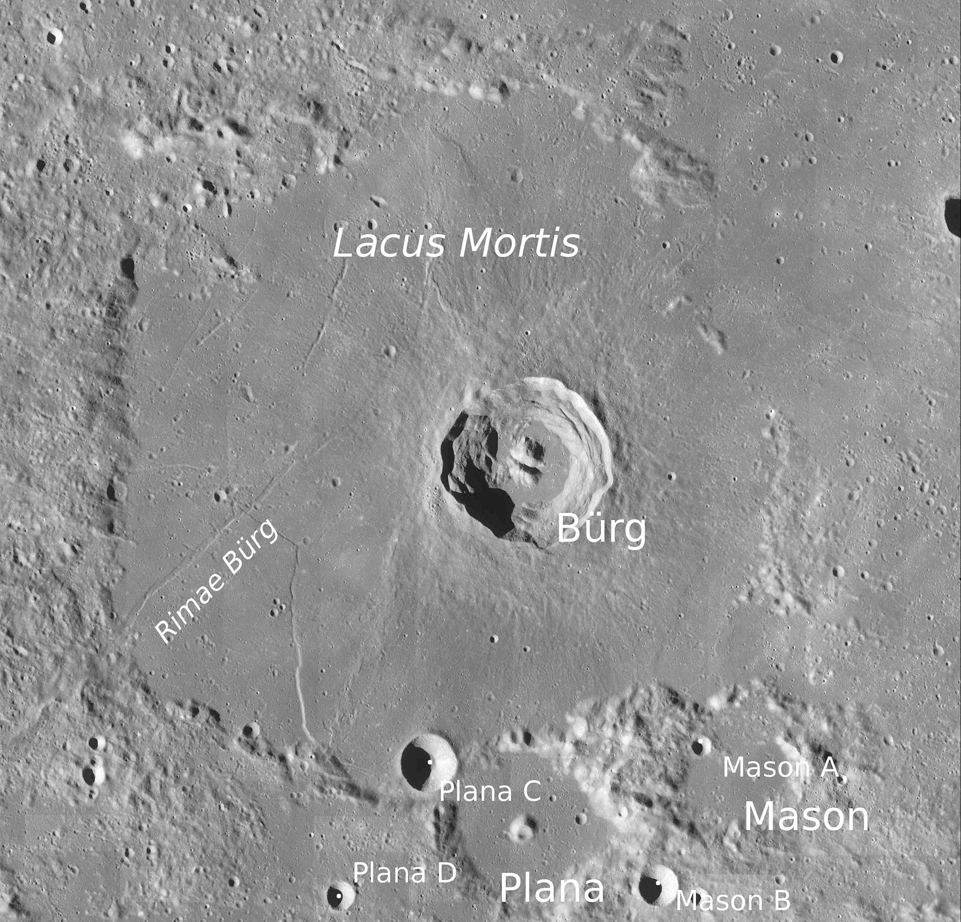 Lacus Mortis on the Moon