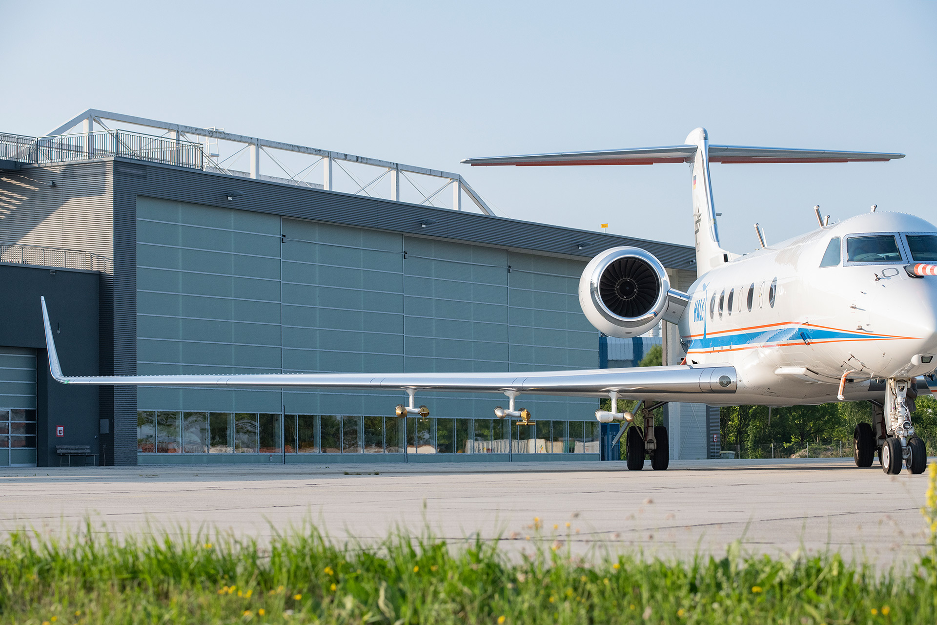HALO in front of the hangar