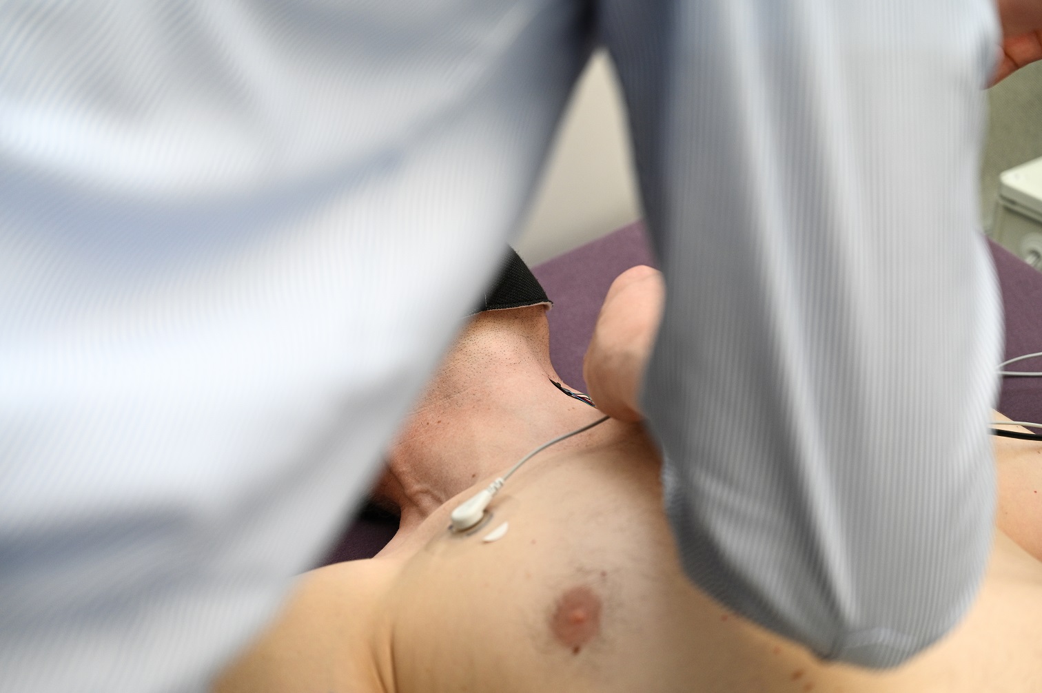 Sensors measure physiological data during testing on Earth