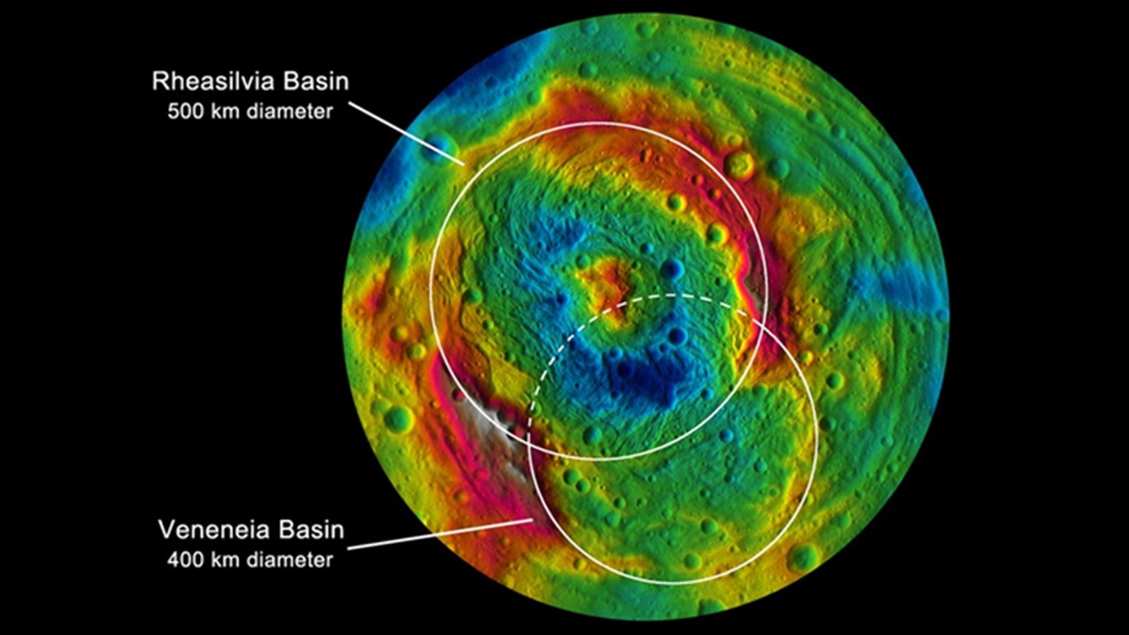 Traces of large collisions on Vesta