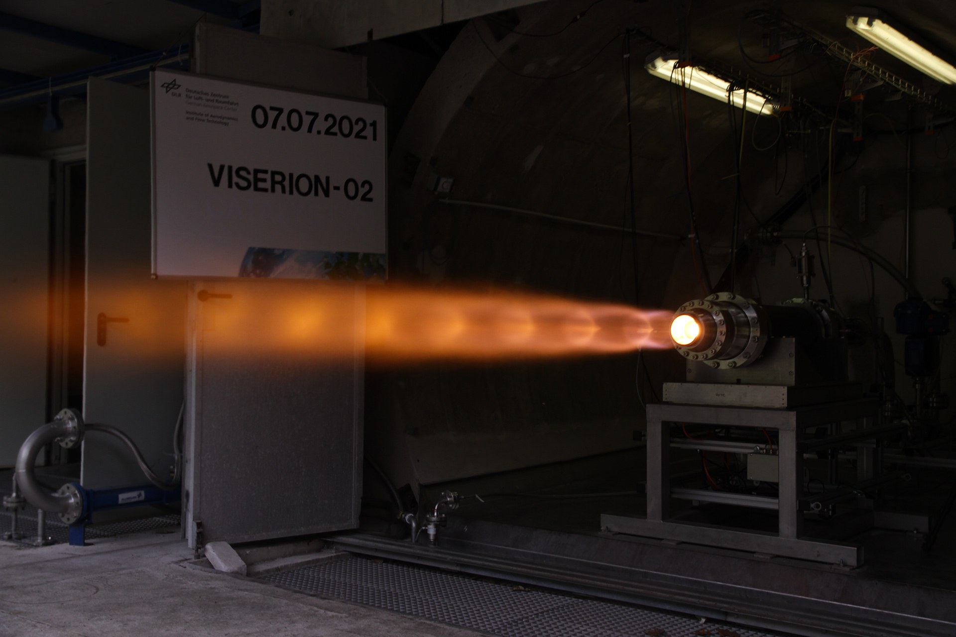 VISERION hybrid rocket engine test in Trauen