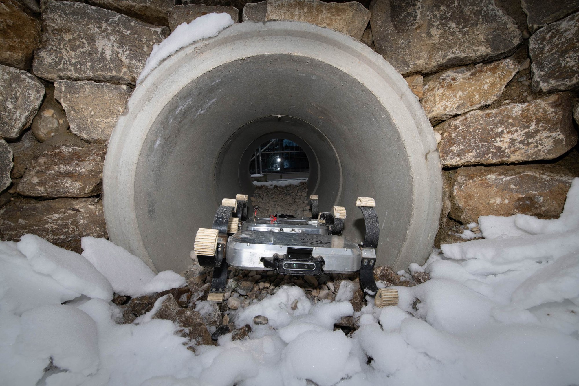Exploring tunnels and caves